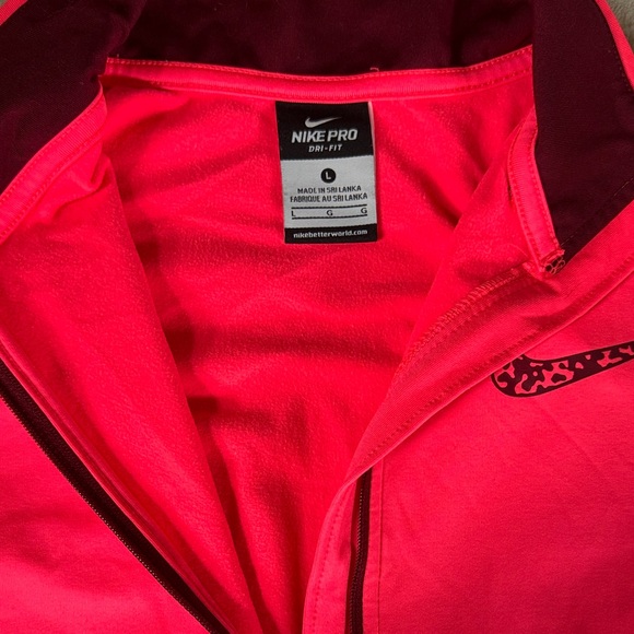 Nike Vibrant Pink Half-Zip Top - Picture 4 of 5